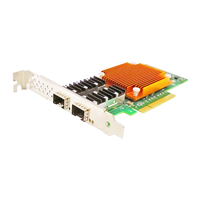 Kartu jaringan serat optik Dual Port 25Gb, produk jaringan adaptor Ethernet PCI EXPRESS Chip Intel E810-XXVAM2 NIC