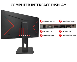 จอ LCD ความสว่างสูงจอภาพสำหรับเล่นเกม360Hz อัลตร้าไวด์24 22นิ้วสำหรับพีซี - Product Image 2