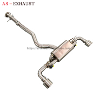 Système d'échappement Catback à soupapes en acier inoxydable 304/alliage de titane OEM ODM, silencieux à fixation directe pour GR Yaris 1.6T 2020