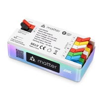 Variateur d'intensité Matter Thread Smart Home Homekit 24V LED COB RGBCW avec télécommande, connexion PWM 110V/240V/12V