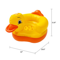 Lustige Ente PVC Kleinkind essen Fütterung Sofa Sitz aufblasbar Baby lernen sitzen Stuhl mit Musik