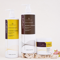 Sampo Minyak Argan Bebas Sulfat untuk Pertumbuhan Rambut, Sampo Anti Rambut Rontok dengan Keratin dan Biotin, Shea Butter, Label Pribadi Grosir