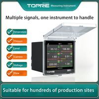 Enregistreur de données sans papier intelligent 1-12 canaux avec carte d'acquisition de données intégrée, enregistreur multifonctionnel 4 pouces, WiFi, RS485, 4G