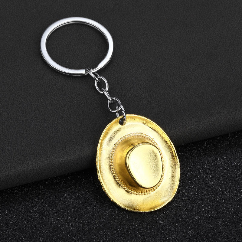 retro yellow keyring