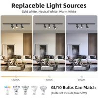 Remplaçable Gu10 Ampoule Source de Lumière Éclairage sur Rail Plafonnier Commercial Led Track Light Led Light/Spot Light/Track Lights