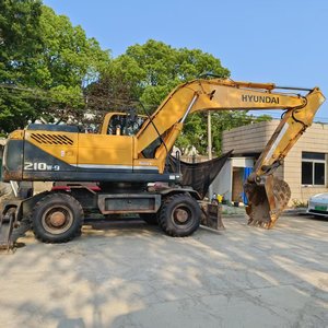 Popular Selling Used Wheel Excavator Hyundai R210W-9 R210W-7 Secondhand Hyundai 210W-9 150W-9 80W Rotex <b>Tire</b> Excavator for Sale - Product Image 6
