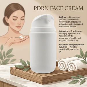 Crème pour le visage, crème réparatrice de nuit innovante, PDRN, caféine, huile de jojoba, acide hyaluronique, 50 ml, marque privée, 100% hydratant, anti-âge - Product Image 4