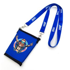 Custom Design Printed Neck Strap Polyester Custom Lanyard With Neoprene <b>Cup</b> Holder - Product Image 1