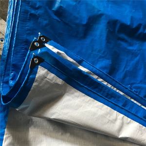 Tissu tissé en plastique bleu et blanc, bâche de voiture, tente pare-soleil, tente de camion, bâche de <span class=keywords><strong>garage</strong></span> avec œillets, bâche vietnamienne très vendue en Afrique - Product Image 2