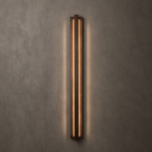Lámpara de Pared LED Vertical de Doble Capa, Luz Cálida de 3000K, Regulable, para Interiores y Exteriores, Entrada, Pasillo - Product Image 4