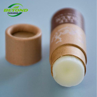 OEM Tube de papier push up en carton kraft imprimé sur mesure recyclé écologique Papier anti-graisse doublé 50ml Contenant pour baume à lèvres/déodorant