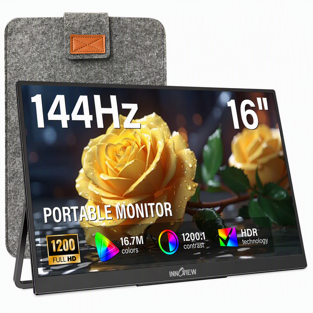 16 Inch Plug and Play Portable Gaming Monitor No Driver Required Compatible With Steam Deck Handheld Game Consoles