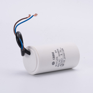 CBB60 45uF 450V AC ตัวเก็บประจุพร้อมสายไฟสำหรับมอเตอร์ปั๊มน้ำ - Product Image 2