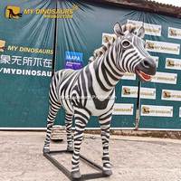 Modèle de zèbre animatronique en fibre de verre MYDINO Zoon Decoration à vendre