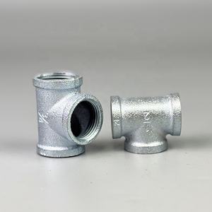Industry Gi Pipe Fitting Herramientas de plomería Hot Galvanized Maleable Iron Pipe Fitting Tee - Product Image 1