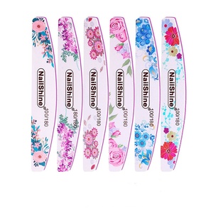 Juego de Limas de Uñas de Doble Cara Personalizadas, Herramienta de Pulido de Uñas con Esponja EVA para Manicura y Pedicura, para Salón de Uñas - Product Image 1
