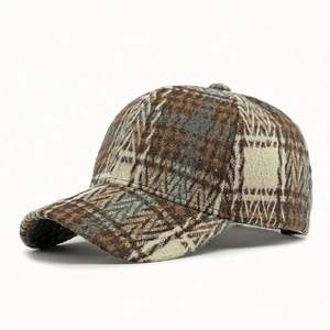 Gorras de Béisbol con Visera Rígida a Cuadros de Moda al por Mayor para Mujer, Protección Solar para Exteriores, Gorra de Béisbol Personalizada - Product Image 4