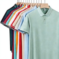 Chemise d'été à manches courtes et revers, décontractée, rayée, pour homme, en tissu soie glacée rafraîchissante, pour le travail, achat en gros pour entreprises