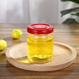 Botella redonda De cristal para miel, Frasco redondo De 25Ml, 35Ml, 50Ml, 75Ml, 100Ml, venta al por mayor - Product Image 3