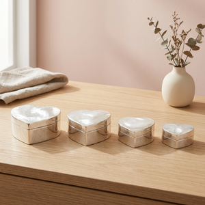 Ensemble de 4 récipients en laiton plaqué argent - Product Image 2