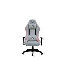 Chaise de Gaming LED RGB en PU Blanc, Vente en Gros Usine, Accoudoirs 2D, Base en Nylon, Hauteur Réglable, Pivotante et Inclinable, Fourniture en Vrac