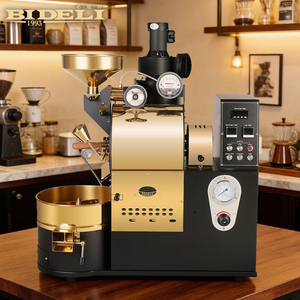 เครื่องคั่วกาแฟเชิงพาณิชย์ Bideli ขนาด 2 กก. แบบใช้แก๊ส ถังคู่สแตนเลส สำหรับร้านกาแฟ - Product Image 1