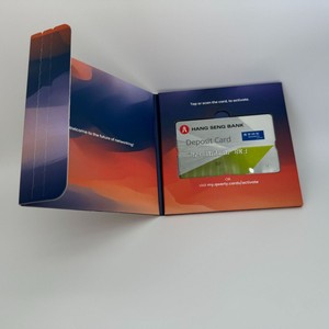 Custom Tear-Off Paperboard Credit <b>Card</b> Holder VIP Gift Box High-End Rectangle <b>Folder</b> Four-Color Printing Glossy Lamination - Product Image 1