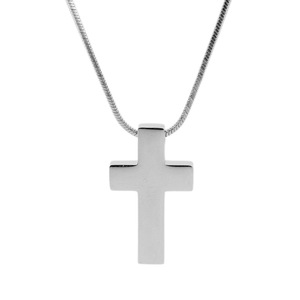 2026 New Simple Niche Design <b>Titanium</b> Steel Cross Pendant Necklace Silver Plated Unisex's Necklaces Wholesale Jewelry Trendy - Product Image 6