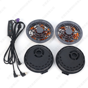 Ventilateur de refroidissement True Cooling 107x35mm, moteur sans balais, alimenté par USB, pour accessoires de vêtements de travail à haute température, noir 12V - Product Image 1
