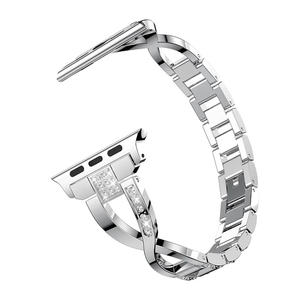 <span class=keywords><strong>Bracelet</strong></span> fin en alliage métallique avec diamants pour <span class=keywords><strong>Apple</strong></span> <span class=keywords><strong>Watch</strong></span> Series 11 10 9 8 7 6 <span class=keywords><strong>SE</strong></span> 5 - Product Image 3