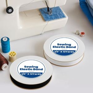 Cordón de Macramé de 13 mm de Diámetro, 1/2 Pulgada de Ancho, Longitud Personalizable, Duradero, Alta Elasticidad, Recubierto de Goma, Trenzado, de Poliéster, para Prendas - Product Image 3