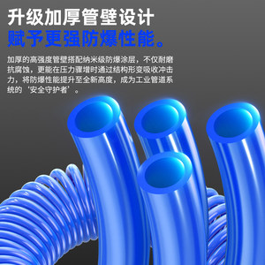 Manguera Neumática en Espiral Qinghe Great Wall de 8 mm, Tubo de Aire de Alta Presión con Conector - Product Image 2