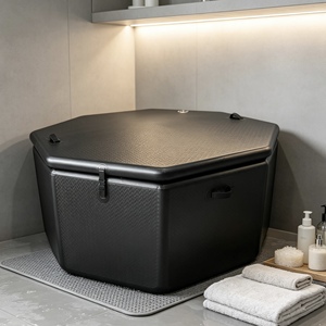 Bañera de Hielo Octogonal Aislada con Cubierta Térmica para Uso en Interiores y Exteriores, para la Recuperación de Atletas, Bienestar en el Hogar - Product Image 1