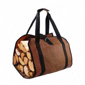 Bolsa de Almacenamiento de Leña Resistente al Agua para Exteriores, con Gran Capacidad, Tela Oxford 600D, Cierre de Cremallera y Bolsillo Interior - Product Image 1