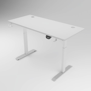 <span class=keywords><strong>Escritorio</strong></span> de pie ergonómico de acero eléctrico de doble motor cómodo moderno <span class=keywords><strong>blanco</strong></span> para oficina - Product Image 4