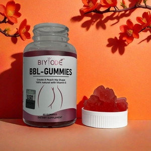 Gummies BIYODE BBL pour le remodelage corporel et le lifting des hanches, 100% naturelles, complexe <span class=keywords><strong>multi</strong></span>-vitamines E, B6, B12 et vinaigre de cidre de pomme, aux fruits - Product Image 1