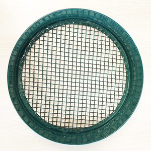 Tamis de jardin galvanisé en métal Compost Dirt Soil Round Riddle avec 3 tailles de mailles interchangeables - Product Image 6