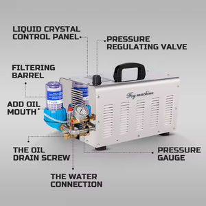 Venda Direta do Fabricante: Máquina de Névoa de Água 220V em Aço Inoxidável de Alta Pressão e Baixa Emissão de Fumaça, Pulverização de 12 Horas para Jardim, Casamentos e Festas - Product Image 2