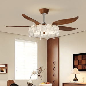 <b>Vintage</b> Style <b>Ceiling</b> Fan <b>Light</b> With Remote Control Dimmable Led For Home Use - Product Image 2