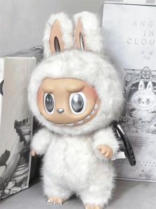 Figurines d'<span class=keywords><strong>action</strong></span> Labubu de grande taille, boîte aveugle en vinyle ZIMOMO Labubu Angel in Clouds de 58 cm, Pop Mart original - Product Image 5