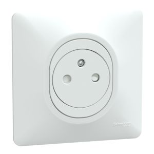 S321052, 1-Bit, 2 Pole, 16A <strong>Ovalis</strong> Series, White, IP21D - Product Image 1