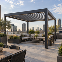Outdoor-Aluminium-Pergola mit Wetterfestem & Modularem Design für Garten, Terrasse und Hinterhof - Großhändler für Pergolen