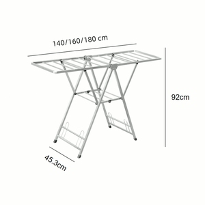 Stendibiancheria Pieghevole in Metallo, Portascarpe, Mobile, Volume di Imballaggio Ridotto, <span class=keywords><strong>Risparmio</strong></span> sui Costi di Spedizione - Product Image 3