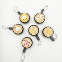 FUSEJOY Nouveau Porte-clés Mini Gaufre 3D Imprimée, Pendentif Anti-stress pour Sac, Fabriqué dans la Province du Zhejiang pour les Jeunes