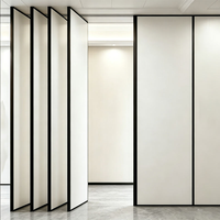 Cadre en aluminium décoratif personnalisable, cloison mobile insonorisée en bois coulissante et pliable, cloison temporaire amovible