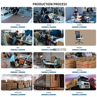 Chaise de bureau ergonomique robuste VIP, capacité 400 lbs, chaise de travail à dossier haut en maille avec appui-tête et soutien lombaire réglables