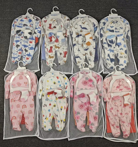 Set Regalo per <span class=keywords><strong>Neonati</strong></span> Bulala, 6 Pezzi in Cotone, per Bambini 3-9 <span class=keywords><strong>Mesi</strong></span>, Maniche Lunghe, Invernale, Stampa Animali Cartoon, Traspirante - Product Image 6
