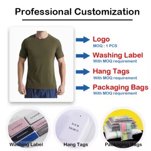 Camiseta Deportiva Personalizada para Hombre, Ligera, Ajustada, Transpirable, de Secado Rápido, para Gimnasio, Verano, con Diseño en Blanco - Product Image 5