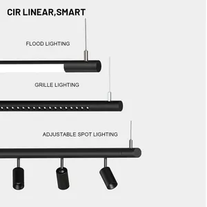 New Design 48V Suspension Led Linear Light System 2.4G Led Pendant Light Tracklight