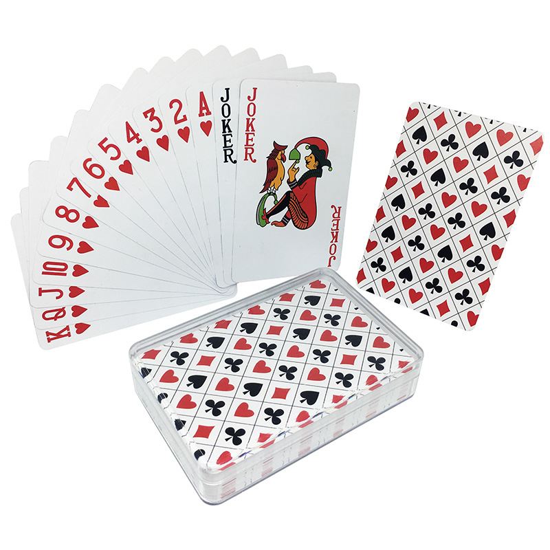 Échantillons gratuits Usine Cartes à jouer personnalisées Logo Poker Set Imprimé Standard Art papier Jeu de cartes pour jeux pour adultes Jeu de cartes